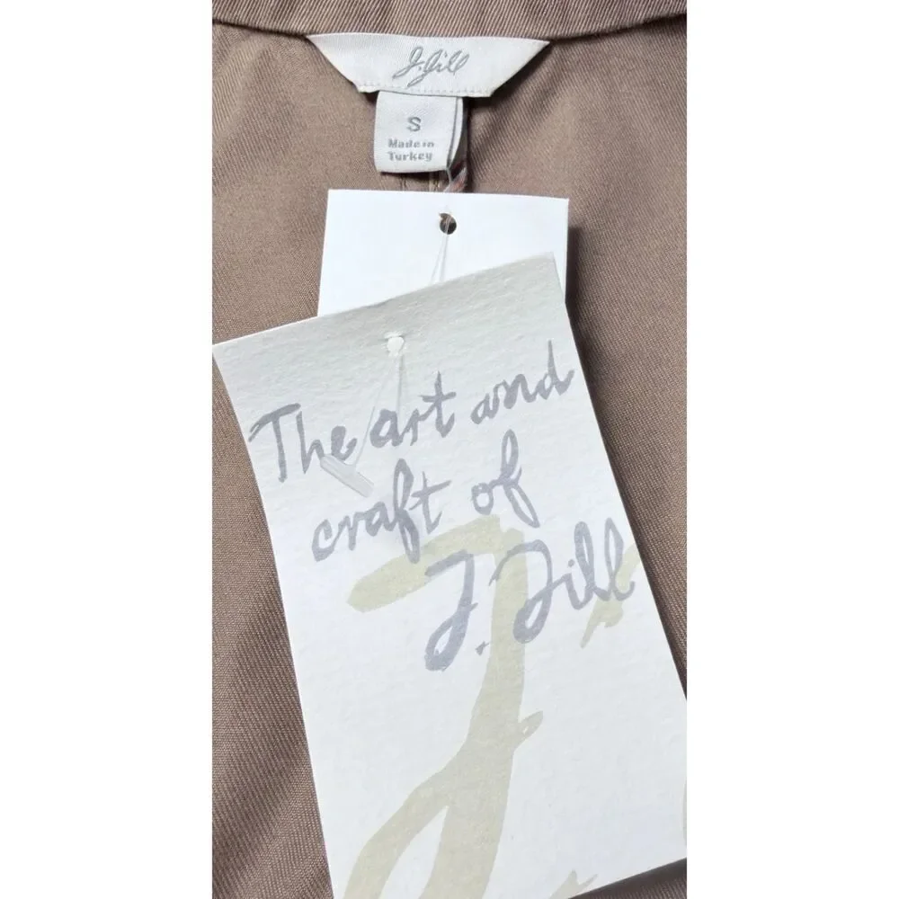 J Jill Blazer Women's S Long Sleeves Pockets 100% Cotton Button Jacket (NWT)